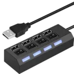 4 Port Usb 2.0 Hub Çoğaltıcı Çoklayıcı Swıtch Hızlı Çoklama Laptop Bilgisayar Uyumlu