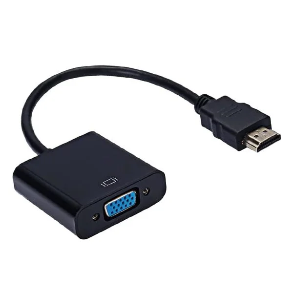 HDMI to VGA Aux Ses Destekli Çevirici Dönüştürücü