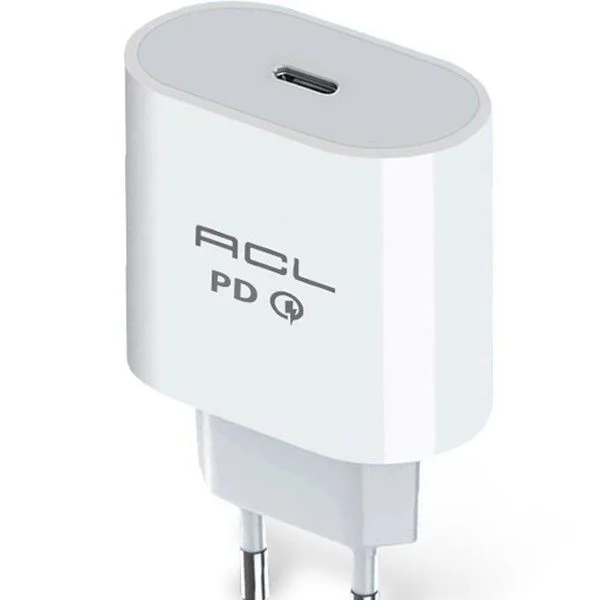 25W Pd Type-C Şarj Adaptörü 3A Devre Korumalı Hızlı Şarj Başlık