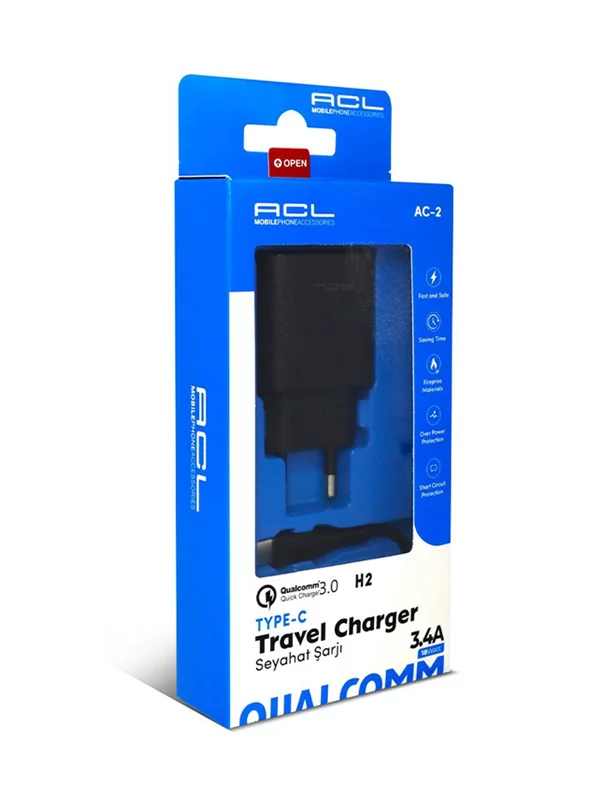18W Quick Charge 3.4A Usb Şarj Adaptörü Type-C Kablo - Görsel 3