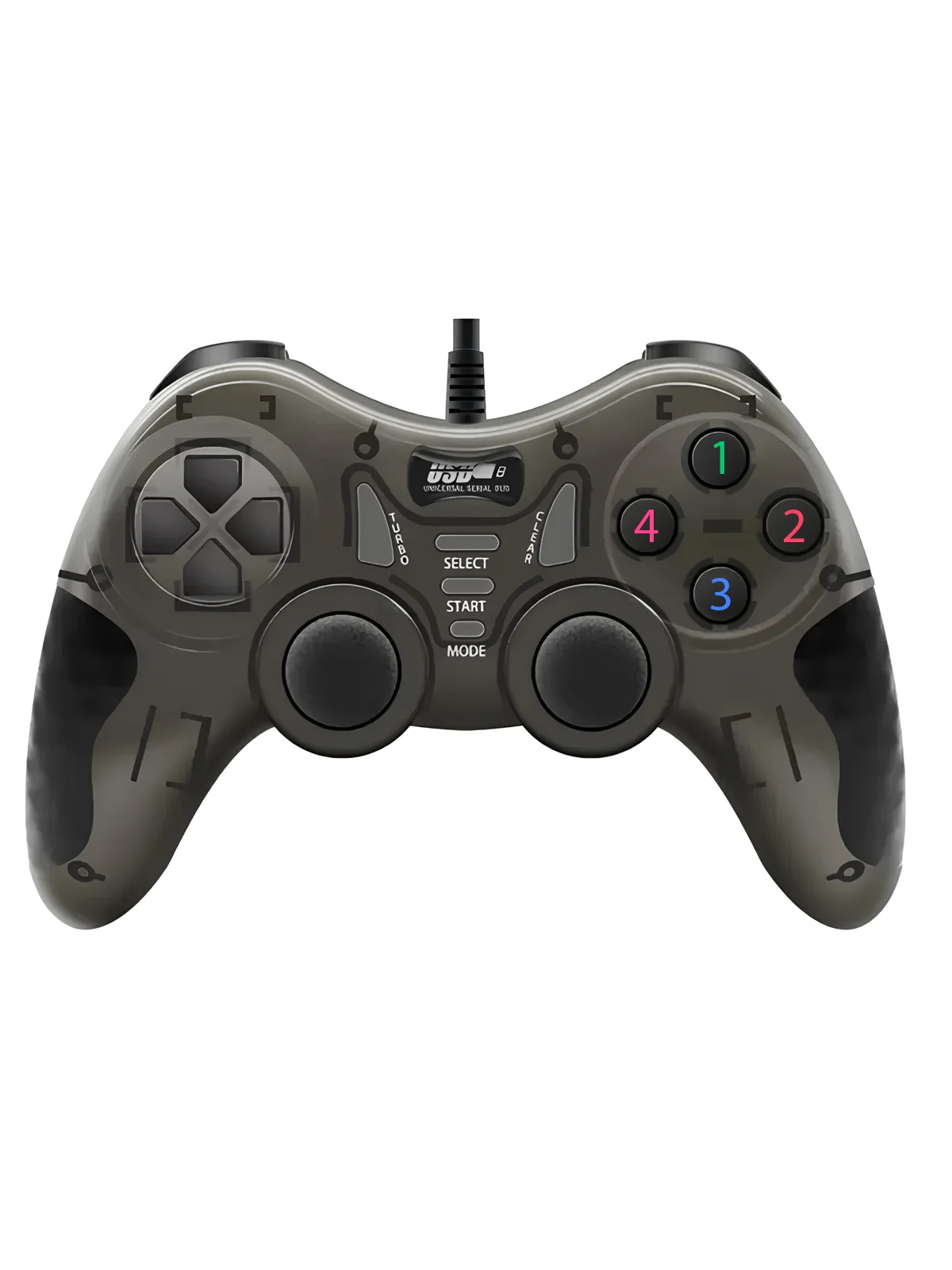 Double Shock 12 Fonksiyon Tuşu Oyun Kolu Pc Joystick Controler - Görsel 6