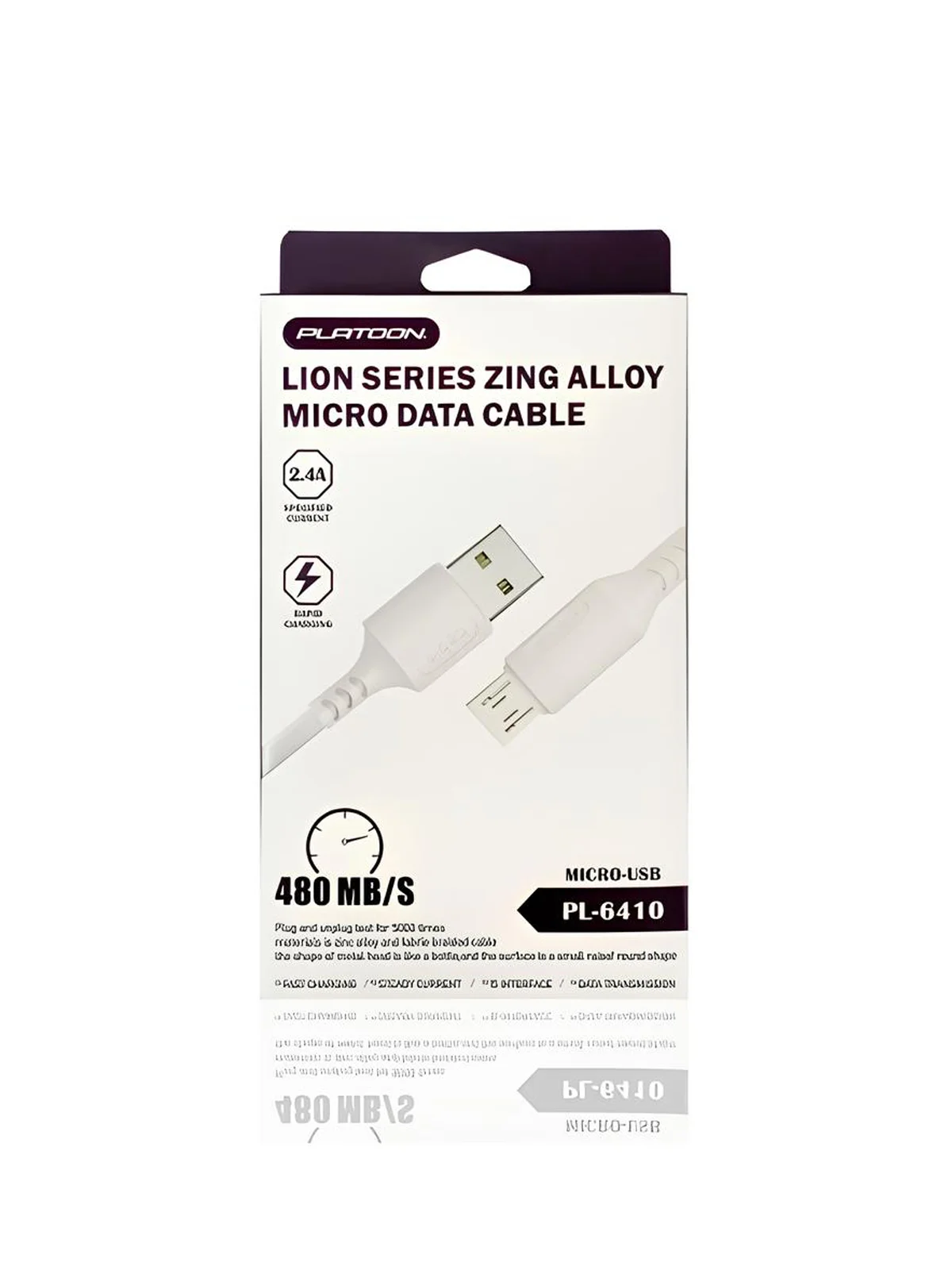 2.4A Hızlı Şarj Micro Usb Şarj ve Data Transfer 1 m Kablosu - Görsel 2