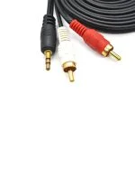 Stereo Kablo Ses Sistemi Kablosu Aux Stereo 2 Erkek Kablo 3.5mm - Görsel 3