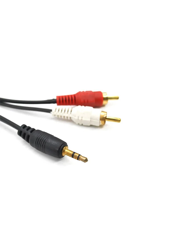 Stereo Kablo Ses Sistemi Kablosu Aux Stereo 2 Erkek Kablo 3.5mm - Görsel 2