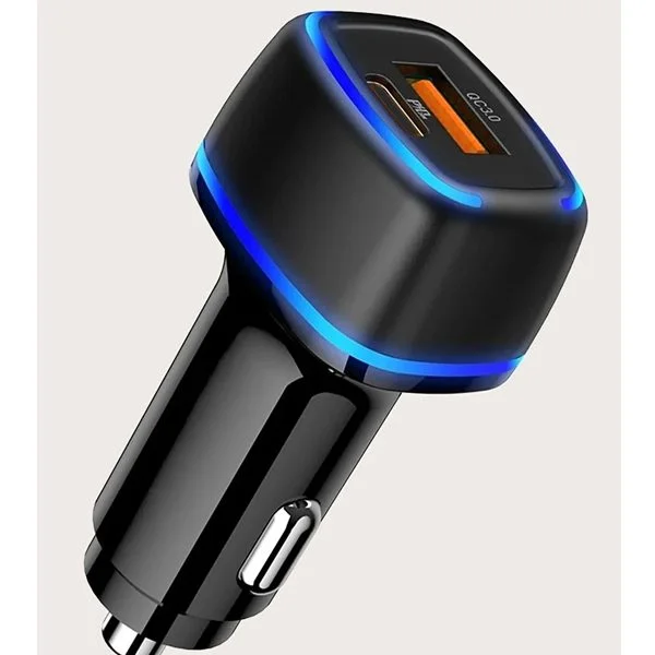 2in1 Pd Qc 3.0 12W Hızlı Şarj Araç İçi Oto Çakmaklık Type-C Usb Samsung Iphone Xiaomi Uyumlu