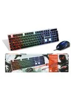 RGB Işıklı Kablolu Klavye Mouse Set Oyuncu Klavye Mouse Yüksek Performans