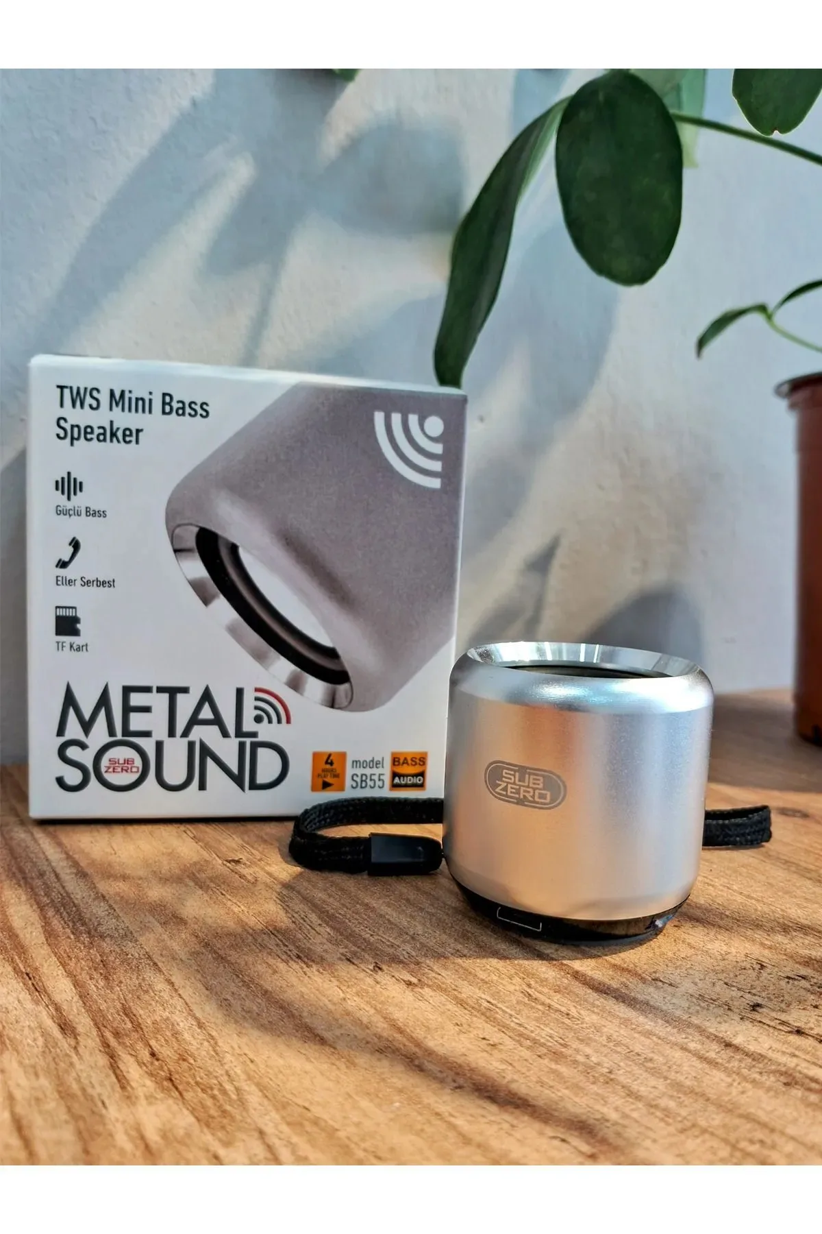 Tws Mini Bass Kablosuz Bluetooth Hoparlör Güçlü Bass - Görsel 4
