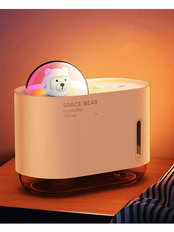 hvnm-1 Figürlü Pembe Mini Taşınabilir Parfüm Hava Nemlendirici Ultrasonik - Görsel 1