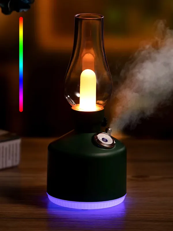 Gaz Yağı Lambası Taşınabilir Şarjlı Parfüm Hava Nemlendirici Usb Ultrasonik Esansiyel Yağı - Görsel 2
