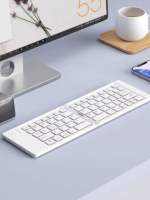 Ultra ince Katlanabilir Android/iOS/Windows Uyumlu Kablosuz Bluetoothlu Klavye - Görsel 10