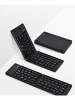 Ultra ince Katlanabilir Android/iOS/Windows Uyumlu Kablosuz Bluetoothlu Klavye - Görsel 2