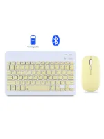 10 İnç Mini Taşınabilir Bluetooth Klavye Mouse Set Android/iOS/Windows Uyumlu Kablosuz Klavye Mouse - Görsel 27