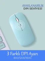 10 İnç Mini Taşınabilir Bluetooth Klavye Mouse Set Android/iOS/Windows Uyumlu Kablosuz Klavye Mouse - Görsel 28