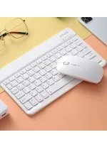 10 İnç Mini Taşınabilir Bluetooth Klavye Mouse Set Android/iOS/Windows Uyumlu Kablosuz Klavye Mouse