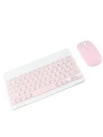 10 İnç Mini Taşınabilir Bluetooth Klavye Mouse Set Android/iOS/Windows Uyumlu Kablosuz Klavye Mouse - Görsel 10