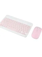 10 İnç Mini Taşınabilir Bluetooth Klavye Mouse Set Android/iOS/Windows Uyumlu Kablosuz Klavye Mouse - Görsel 12