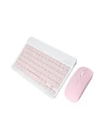 10 İnç Mini Taşınabilir Bluetooth Klavye Mouse Set Android/iOS/Windows Uyumlu Kablosuz Klavye Mouse - Görsel 13