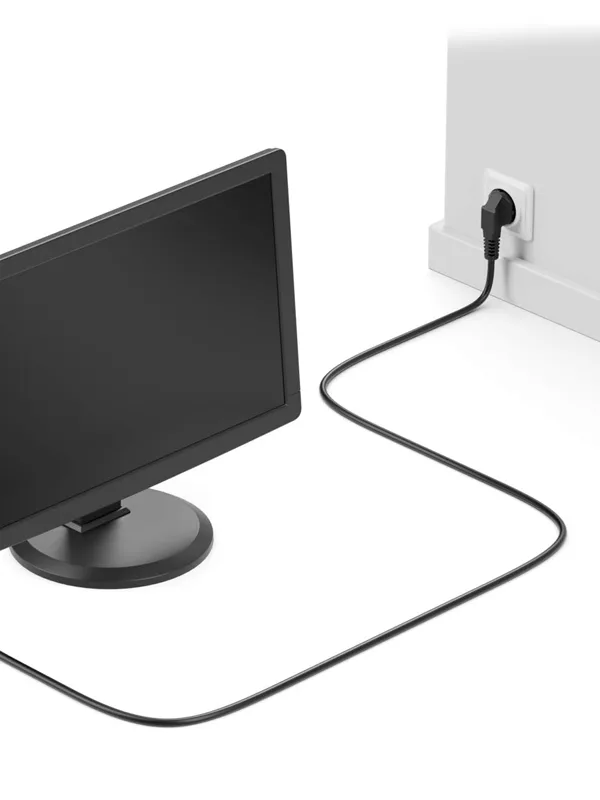 Bilgisayar Kasa Monitör C13 Ekran Güç Power Kablosu 1.5 Metre - Görsel 3