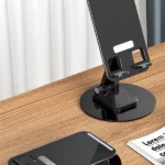 360 Derece Aleminyum Dönen Taşınabilir Masaüstü Telefon Tutucu Standı Ayarlanabilir