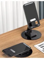 360 Derece Aleminyum Dönen Taşınabilir Masaüstü Telefon Tutucu Standı Ayarlanabilir