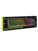 RGB Işıklı Daktilo Tasarımlı Oyuncu Klavye Mouse Set Rainbow Mekanik Hisli - Görsel 5
