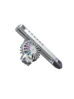 RGB Işıklı Çift Fanlı Hız Ayarlı Aleminyum Laptop Standı Ayarlanabilir Yükseklik 7 Kademeli - Görsel 10