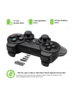 Kablosuz PS3 Oyun Kolu Kablosuz Gamepad Joystick Doubleshock 3 - Görsel 4