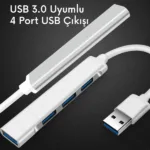 Usb 3.0 4 Port Usb Çoklayıcı Çoğaltıcı Çevirici Metal Sağlam Tasarım