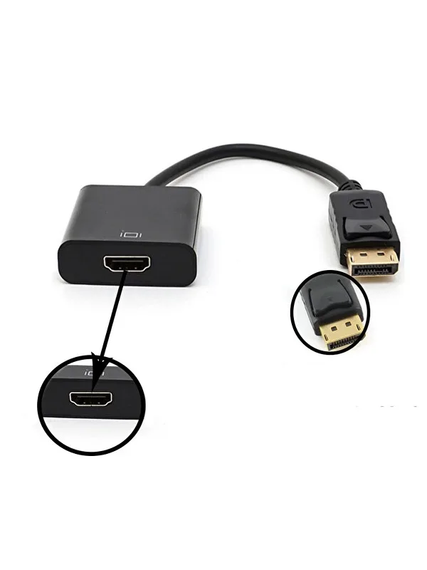 DisplayPort to HDMI Dönüştürücü Adaptör Ekran Monitör Çevirici - Görsel 2