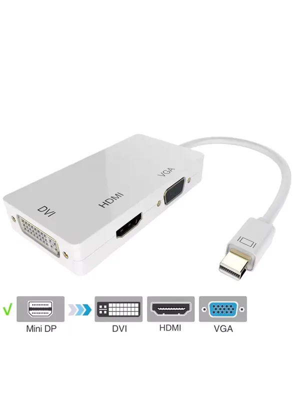 Mini Displayport to HDMI (4k*2k) VGA DVI Çevirici Dönüştürücü Ekran - Görsel 4