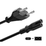 Güç Kablosu Tv/Radyo/Laptop/Ps Adaptör 2 Pin Teyip Fişi 1,5 Metre