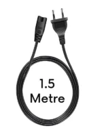Güç Kablosu Tv/Radyo/Laptop/Ps Adaptör 2 Pin Teyip Fişi 1,5 Metre - Görsel 6