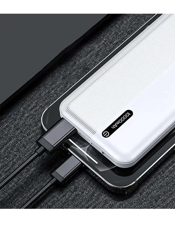 10.000 mAh Led Gösterge 2x Usb Powerbank - Görsel 4