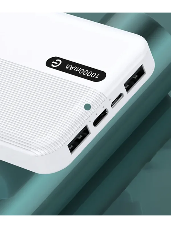 10.000 mAh Led Gösterge 2x Usb Powerbank - Görsel 3