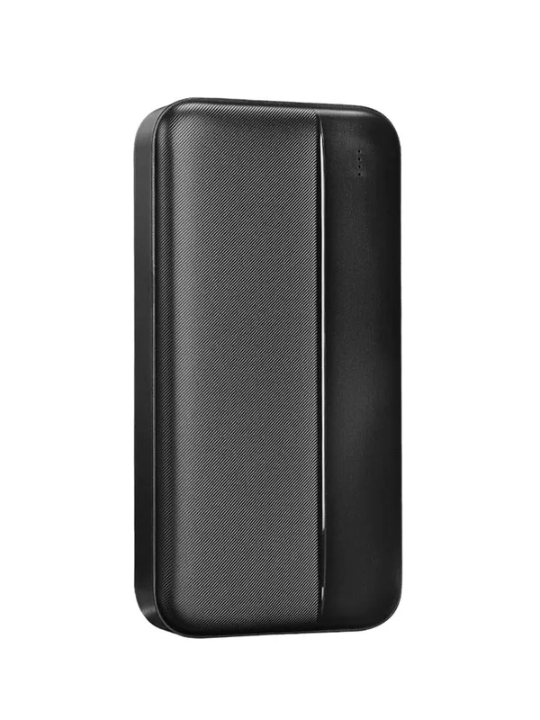 Siyah 20.000 mAh Micro+Type-C+USB Powerbank - Görsel 2