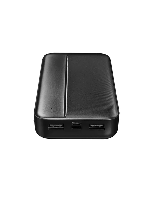 Siyah 20.000 mAh Micro+Type-C+USB Powerbank - Görsel 4