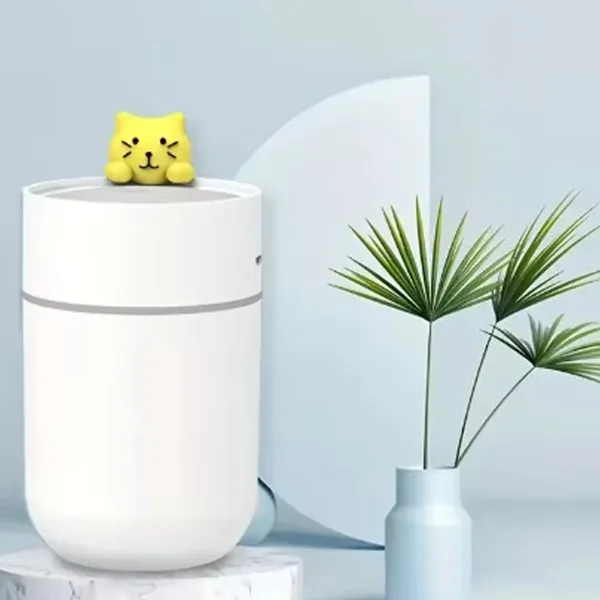 Kedi Figürlü Işıklı Hava Nemlendirici Buhardanlık