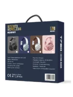 v5.3 Bluetooth Headset ANC Gürültü Engelleyici Kulak Üstü Bluetooth Kulaklık 48 Saat Müzik Dinleme - Görsel 8