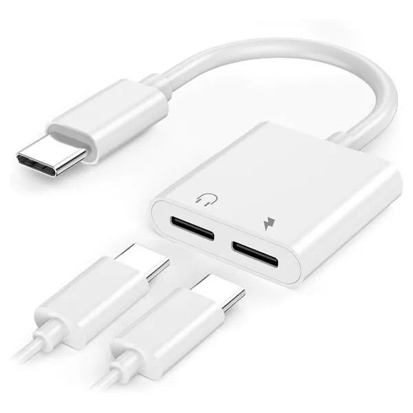 Çift Type-C Dönüştürücü | Şarj + Kulaklık Kullanımı | Hi-Fi Ses Destekli | Tak & Çalıştır