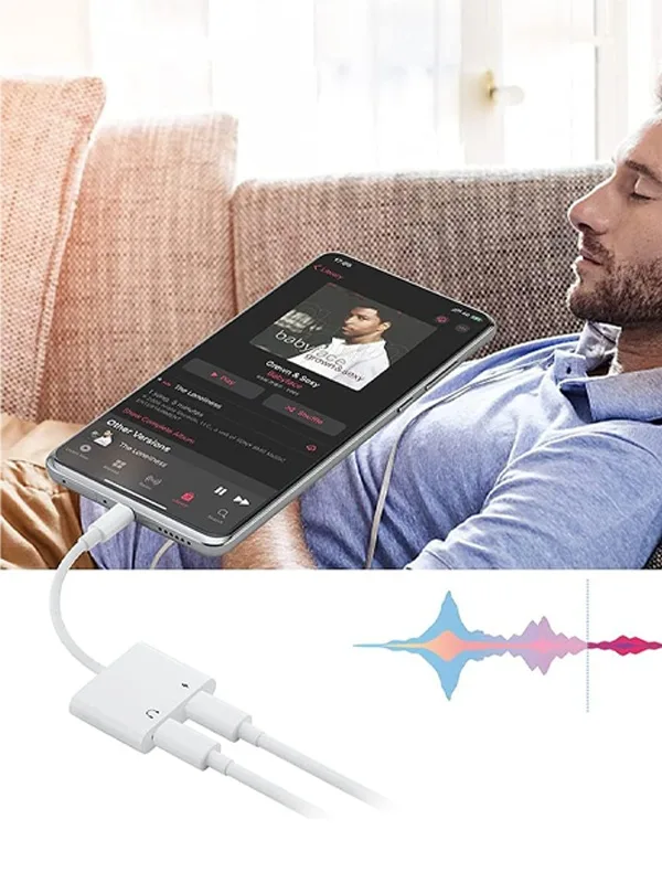 Çift Type-C Dönüştürücü | Şarj + Kulaklık Kullanımı | Hi-Fi Ses Destekli | Tak & Çalıştır - Görsel 5
