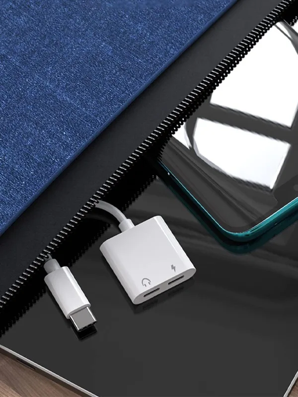 Çift Type-C Dönüştürücü | Şarj + Kulaklık Kullanımı | Hi-Fi Ses Destekli | Tak & Çalıştır - Görsel 3