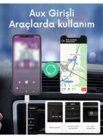 Ses Kontrol Butonlu Type-C to Aux Kablolu 3.5mm Jack Adaptör Çevirici Tak & Çalıştır 1 Metre Kablo - Görsel 3