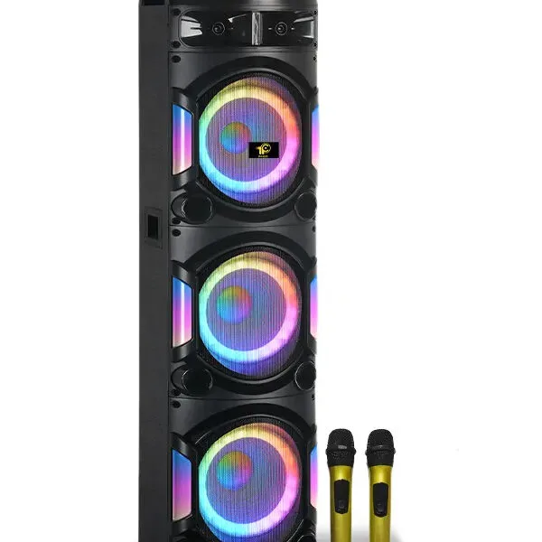 12"3x Speaker 2x Twetter Bluetooth Parti Dev Boy Karoke Hoparlör Tws Eq Ayarı