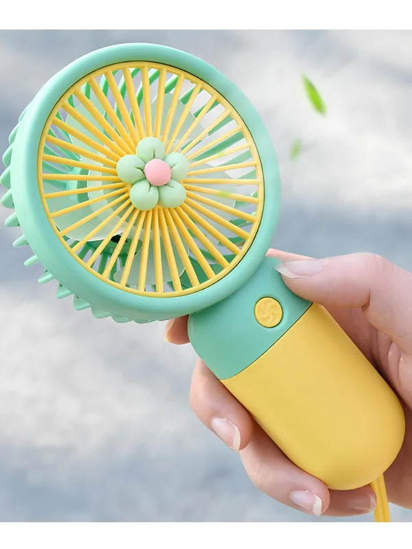 Mini Taşınabilir Masaüstü El Fan Dahili Batarya Kablosuz Kullanım Ultra Kompakt - Görsel 6