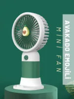 Mini Taşınabilir Masaüstü El Fan Dahili Batarya Kablosuz Kullanım Ultra Kompakt - Görsel 4