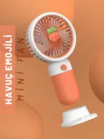 Mini Taşınabilir Masaüstü El Fan Dahili Batarya Kablosuz Kullanım Ultra Kompakt - Görsel 14