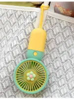 Mini Taşınabilir Masaüstü El Fan Dahili Batarya Kablosuz Kullanım Ultra Kompakt - Görsel 9