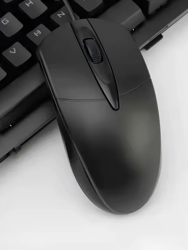 Kablolu Ergonomik Konforlu Standart Mouse Ofis İçin Çok Renkli Tak-Çalıştır - Görsel 3