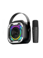 Bluetooth v5.3 RGB Işık Bluetooth Hoparlör Kablosuz Mikrofon Parti Karaoke - Görsel 8
