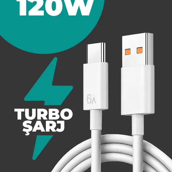 120W Saliseli Type-C Turbo Xiaomi Samsung Redmi Uyumlu Süper Şarj Kablosu Usb Type-C